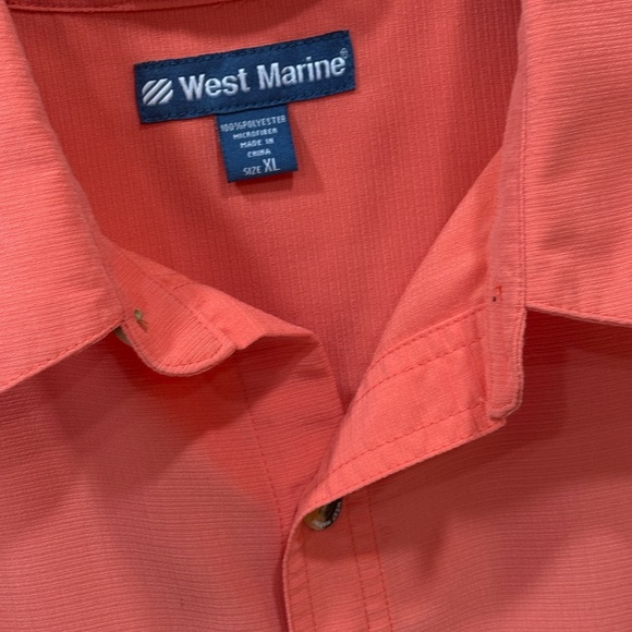Men's Casual Coral Button Down Shirt - Picture 2 of 8
